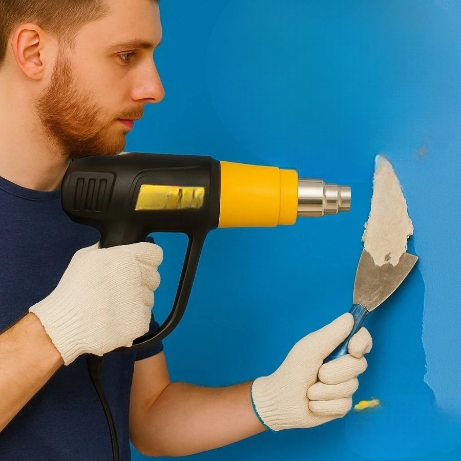 Soprador Térmico Bico Removível Potente Secagem Pintura Desencapamento Aquecimento Ferramenta