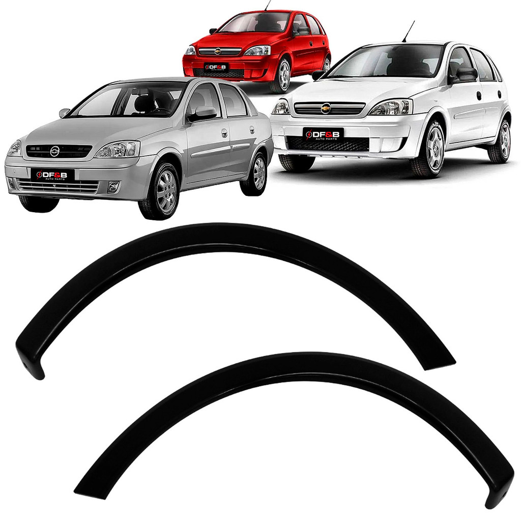 Par Moldura Paralama Dianteiro Corsa Hatch Sedan 03 A 12