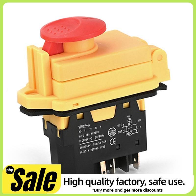YH02-A 250V 16A 5PIN Acessórios De Interruptor Eletromagnético Para Equipamentos De Máquinas-Ferramenta À Prova D'água