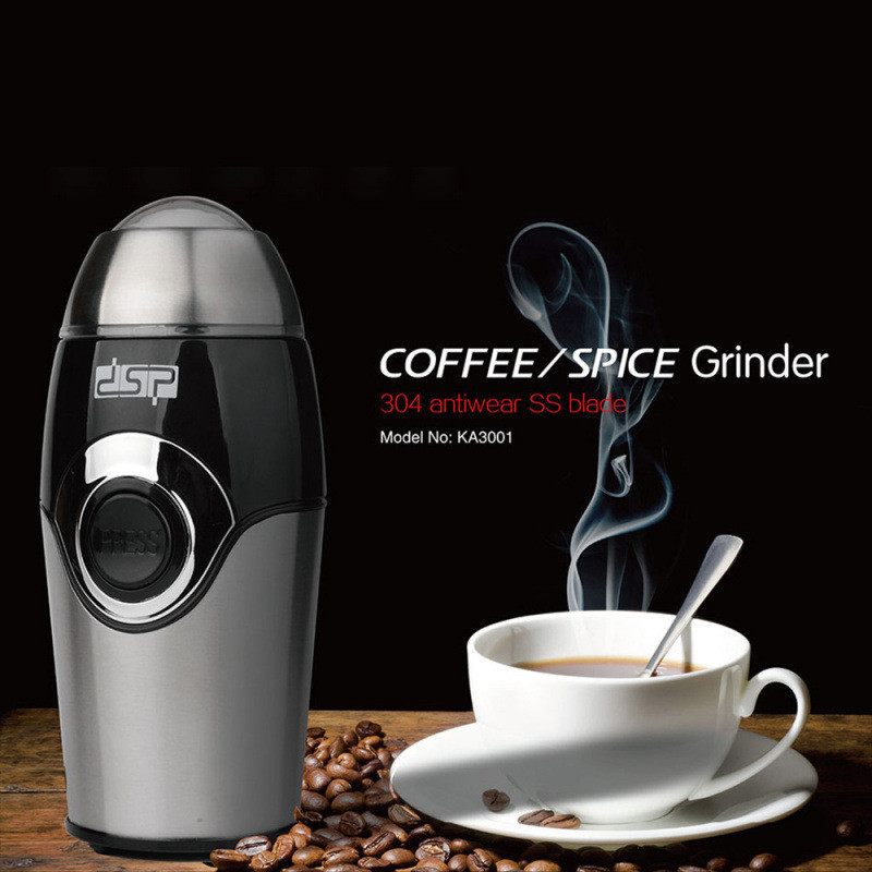 DSP Dansong Moedor de Café Lâmina de Aço Inoxidável Moedor Elétrico Doméstico Mini Estilo Industrial
