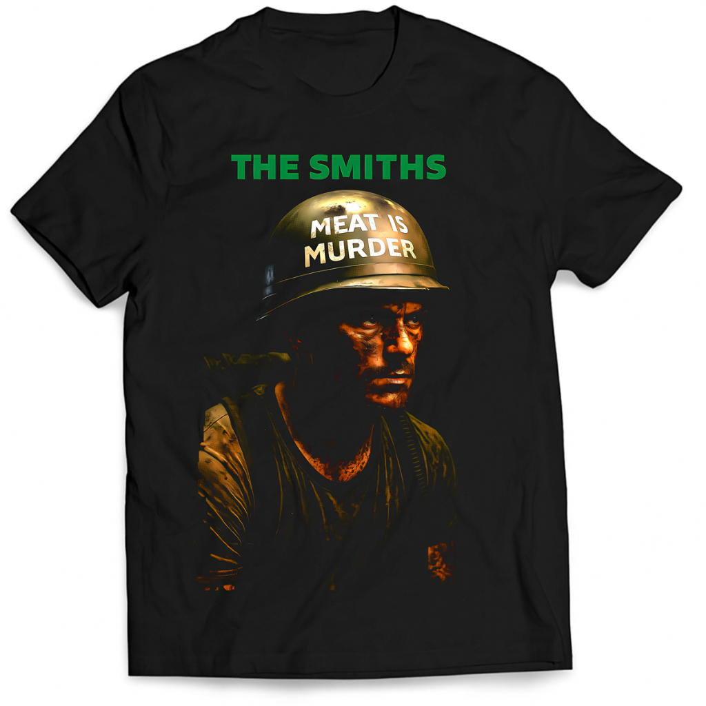 Camiseta Banda The Smiths Meat is Murder Moderna 100% Algodão Unissex