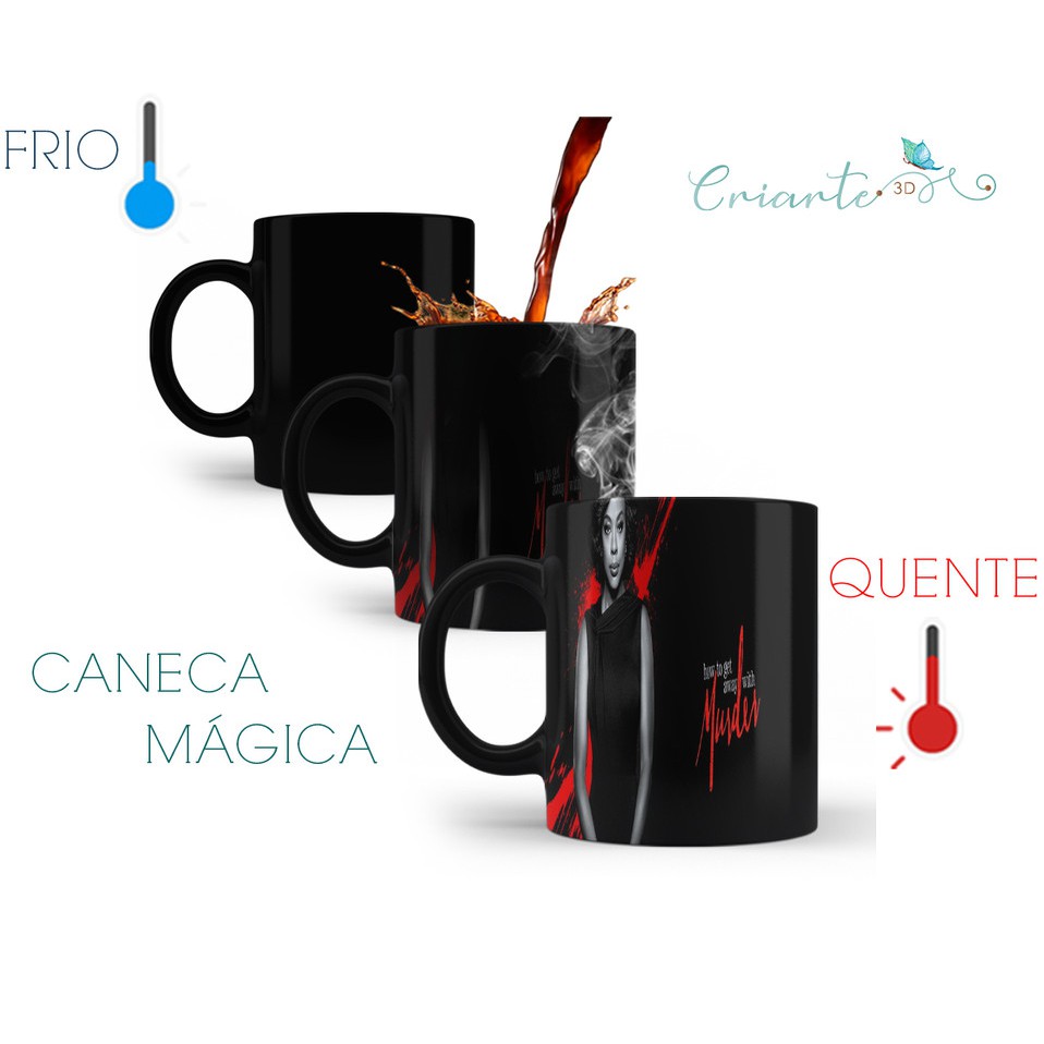 Caneca Porcelana Mágica Coleção How to Get Away with Murder Mod 03