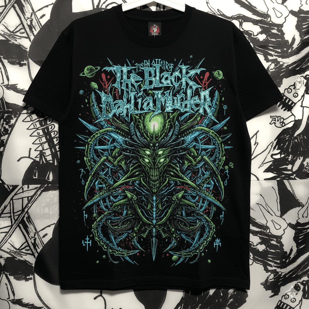 Music.Soul Camiseta Masculina The Black Dahlia Murder Estética Melodic Death Metal | Unissex 100% algodão