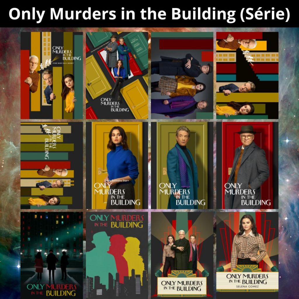 Placa Decorativa MDF (14x20cm ou 20x28cm) Only Murders in the Building (Série) - Quadro Parede & Decoração