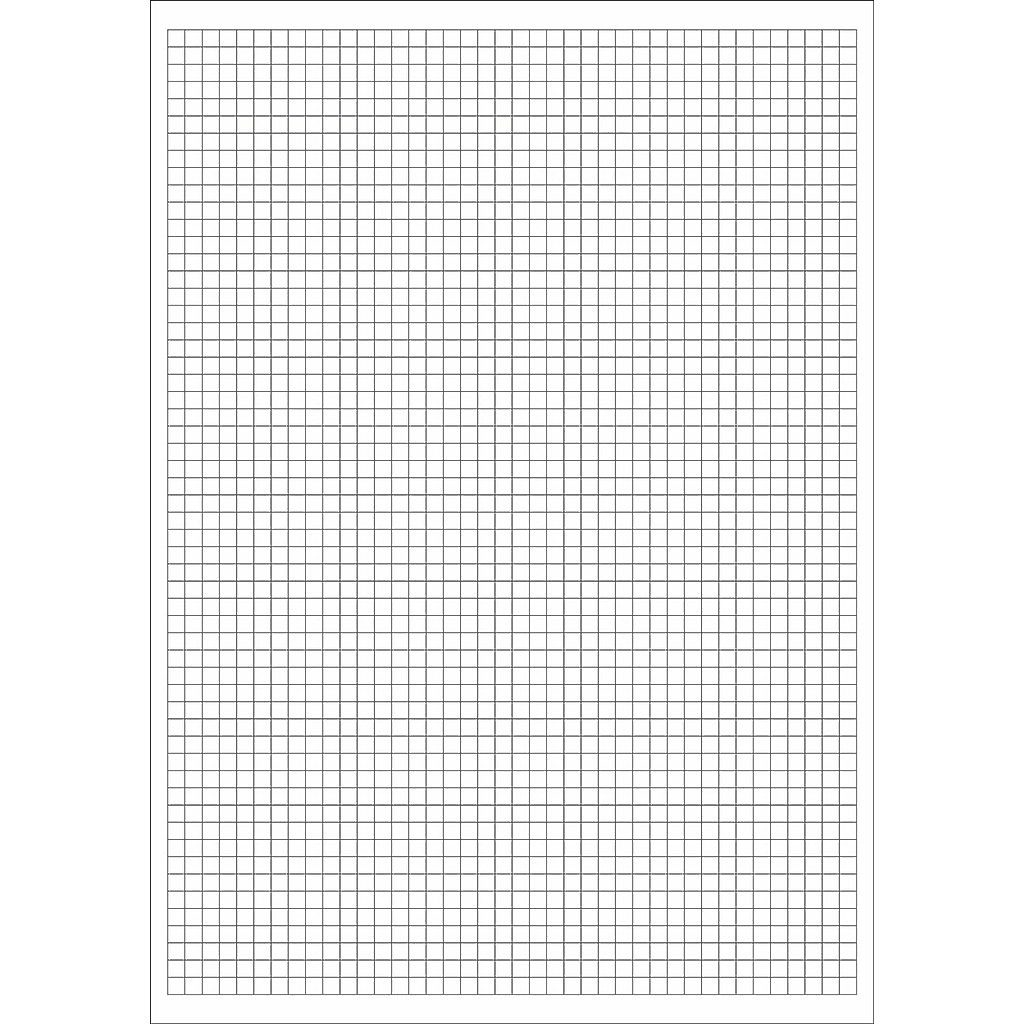 Papel A4 Offset Branco 90g Quadriculado 100 Folhas 21x29,7cm