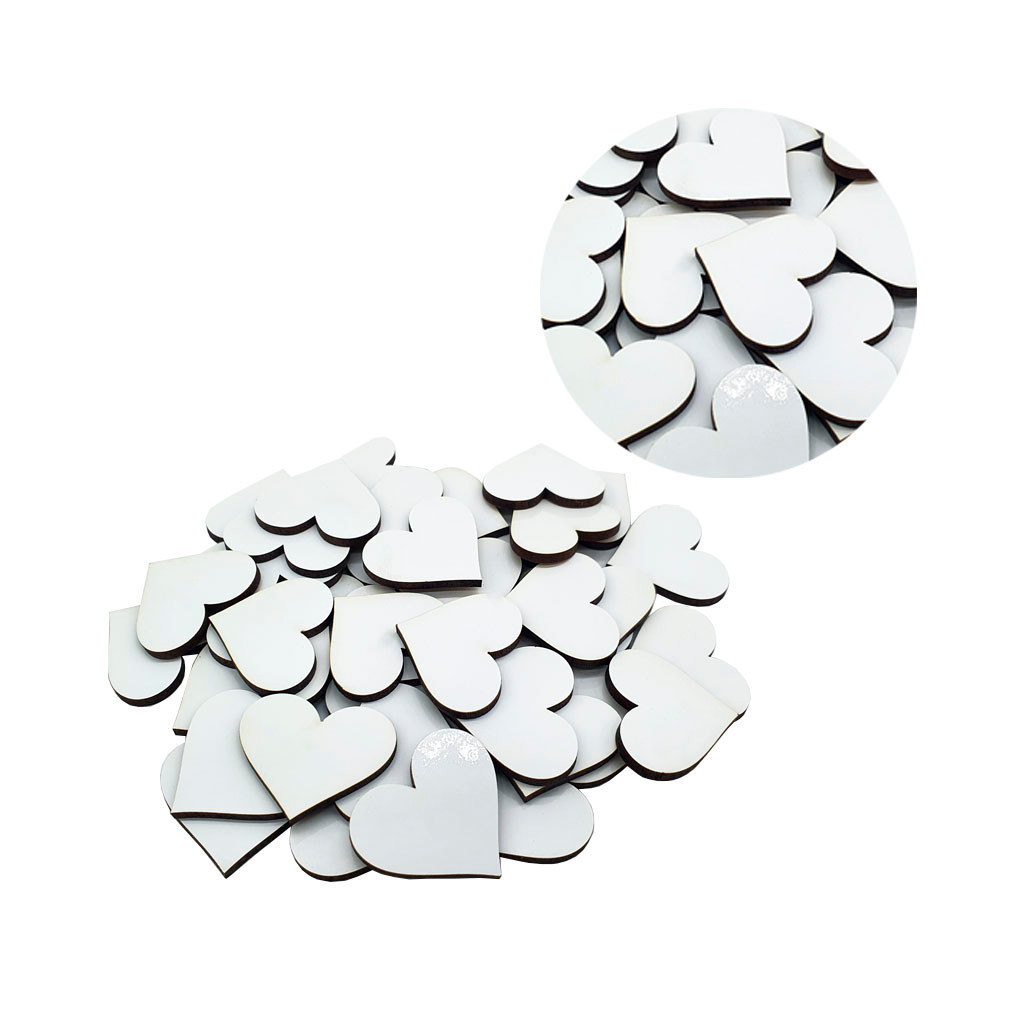 160 Apliques Coração Decoração Branco Artesanato 7cm e 8cm