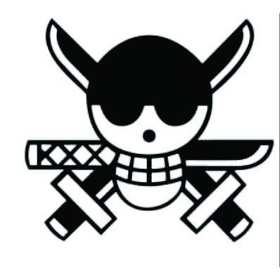 Adesivo Jolly Roger Anime Modelo AD1109 (Sk)