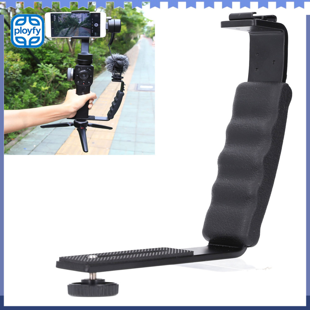 Ployfy Filfeel liga de alumínio em forma de l câmera flash suporte apto para palma 2 bolso ângulo leve sapata montagem