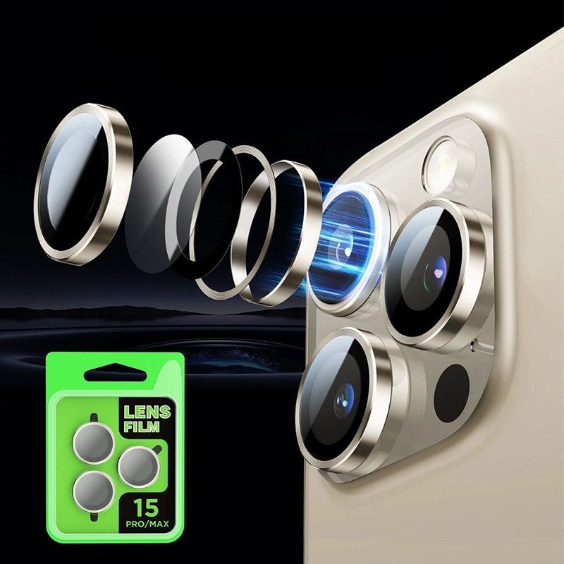 3 Unidades Para iPhone 18 17 16 Pro Max 15 14 Plus 13 12 11 Mini Posicionamento Automático Capa De Lente De Câmera De Me