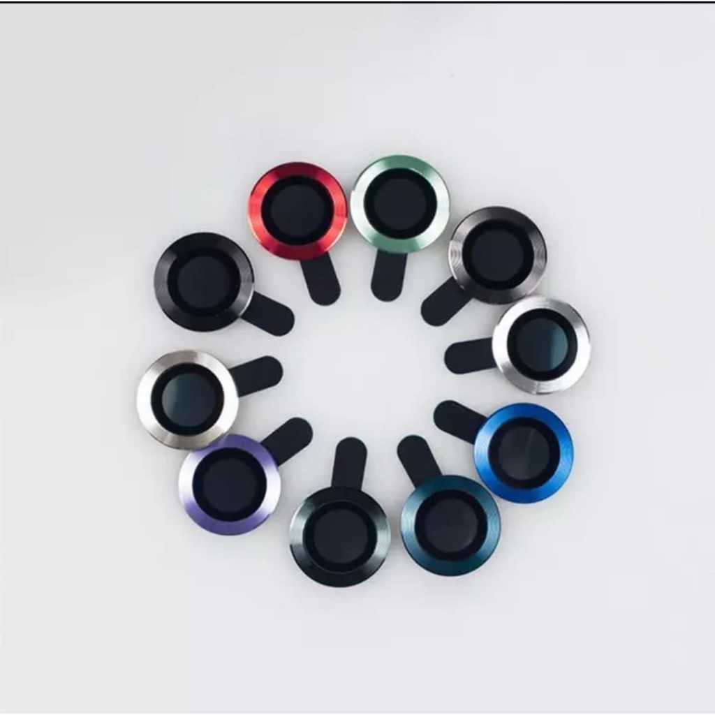 Kit Pelicula de Câmera Proteção Câmera Metal para Iphone 11, 12, 13, 14, 15 Mini Plus Pro Max