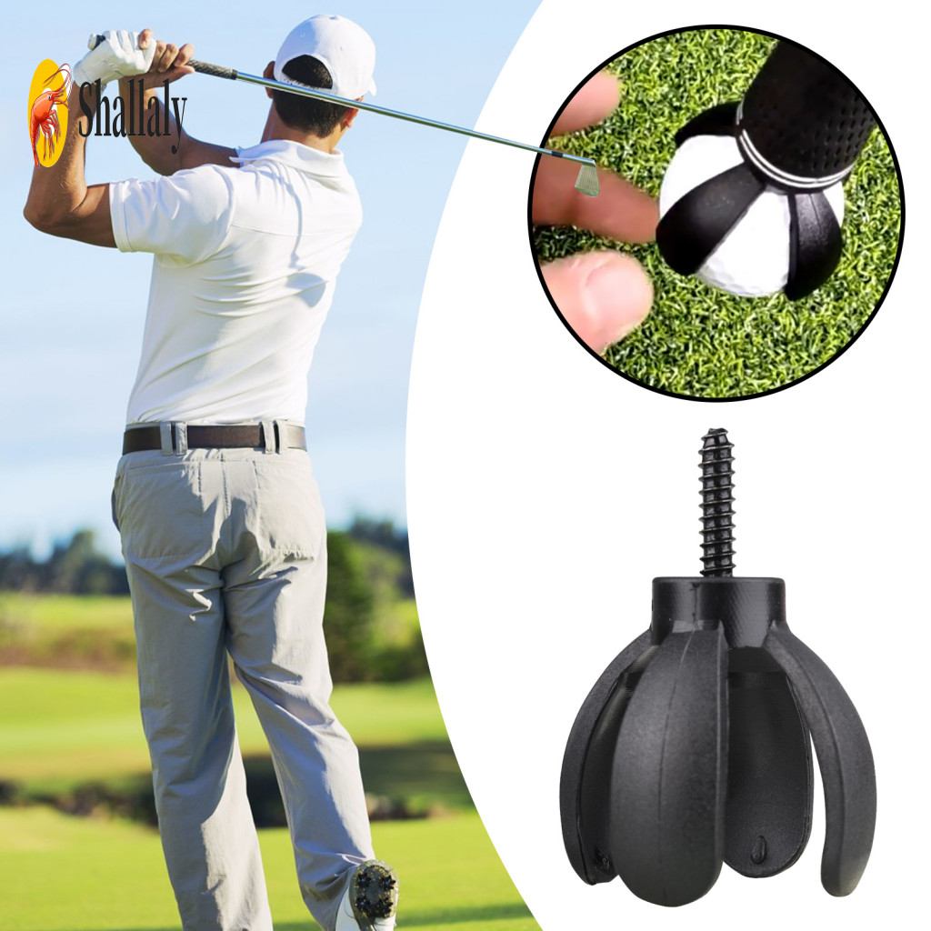 Putter Golf Ball Picker Mini Petal Retriever 4-prong with Screw – Easy Grip Sucker Pickup Tool Durable for