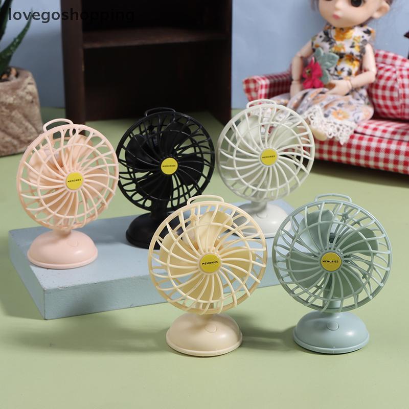 [lovego] Casa De Bonecas Mini Ventilador De Liga Móveis Simulação Boneca Acessórios De Para Menina Brinquedos Presente B