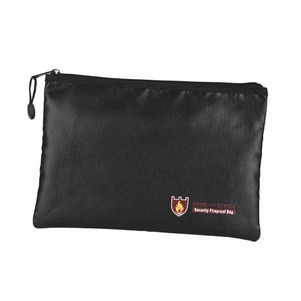 [Xstu-Fast ship] Bolsa Para Documentos À Prova De Fogo Suporte De Dinheiro De Fibra De Vidro Revestido De Silicone Resis