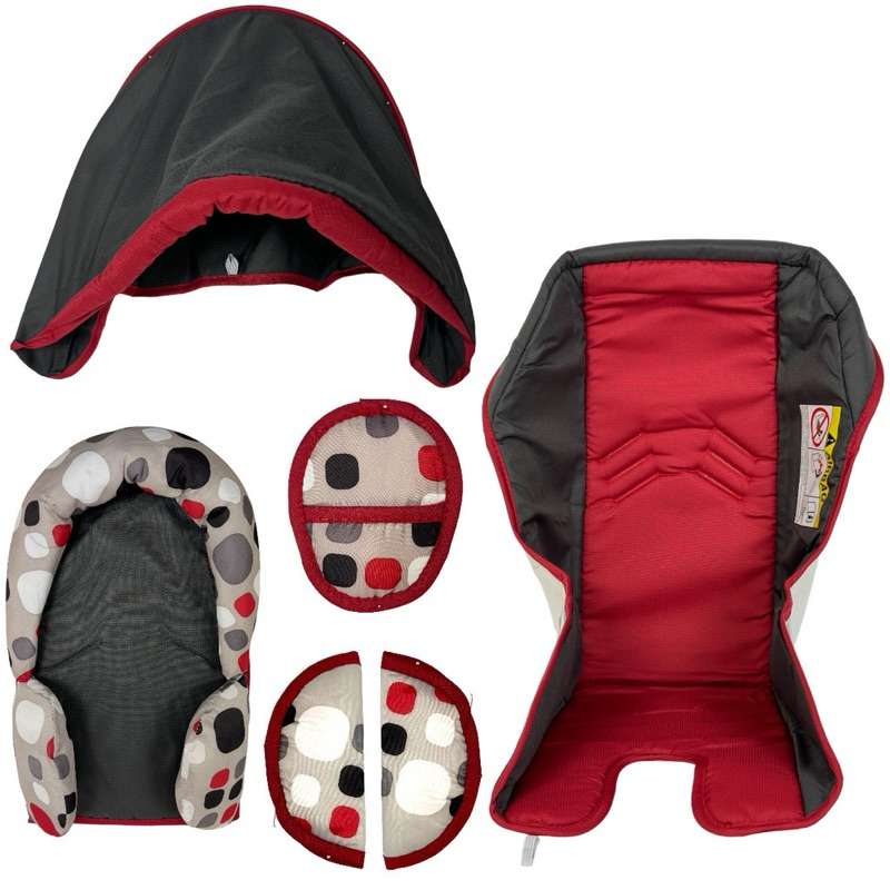 Forro Bebê Conforto Cosco Reverse Vermelho Bolinha