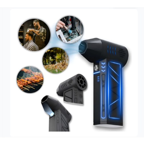 Soprador de Ar Portatil Mini Secador Velocidade Turbo Jet USB Limpar Superfície Churrasqueira