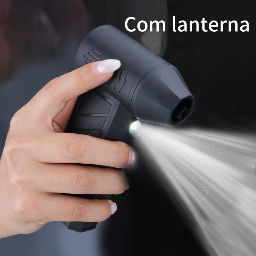 Mini Soprador Ventilador de Ar Elétrico Sem Fio para Limpeza de Eletrônicos Carro e Infláveis Portátil USB