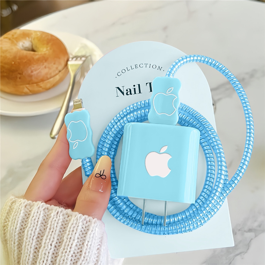 Para Apple iPhone 14/13/16 Caso Protetor Do Telefone Móvel Azul Claro Estilo Macaron Anti-Queda Capa Protetora À Prova D