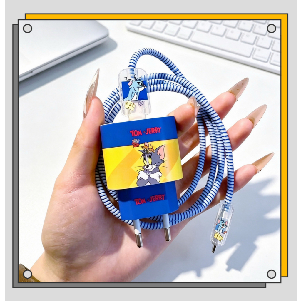 Adesivo Protetor De Carregador 4 Em 1 Apple Para iPhone , Compatível Com Cabos De Dados Anti-Danos-7
