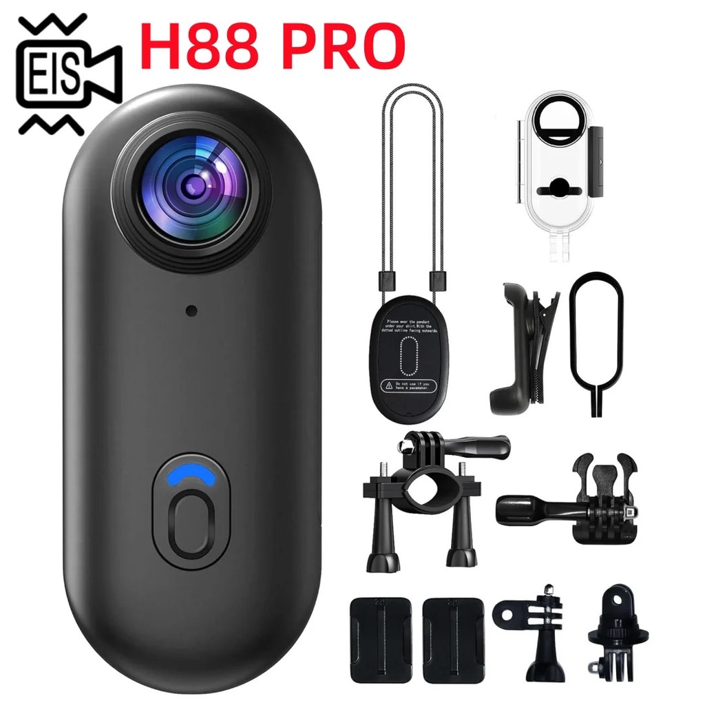 EIS Waterptor Polegar Bolso 4K Pequena Ação POV Câmera WI-FI Transmissão Ao Vivo Mini Do Corpo Preto Wearable Bateria Co