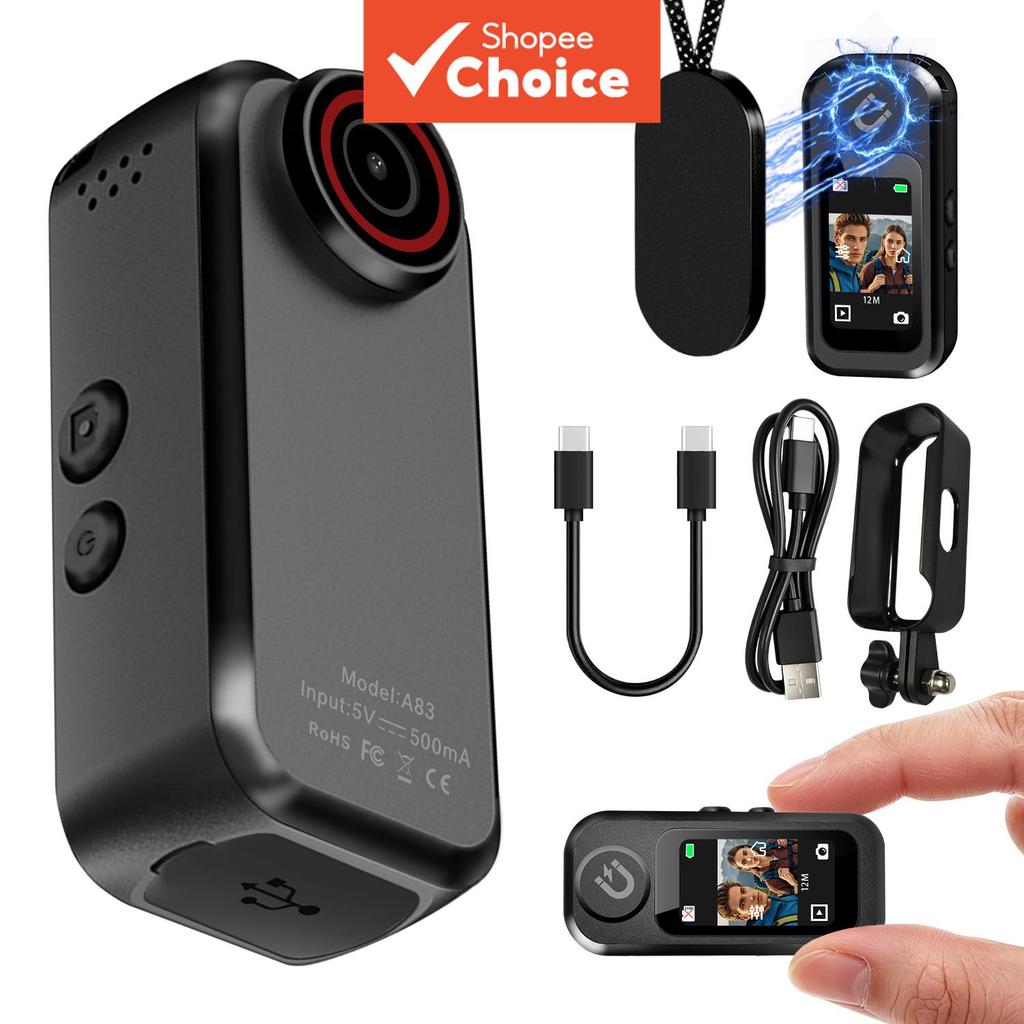 Câmera De Ação POV 2.7K Vídeo 12MP Foto Forte Atração Magnética Tela De 0.94 Polegadas Para Gravação De Esportes Ao Ar L