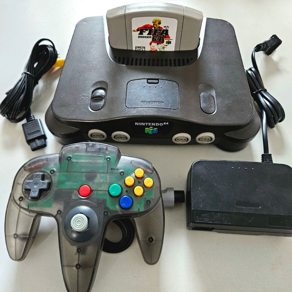 Console Original Nintendo 64 N64 Charcoal Gray