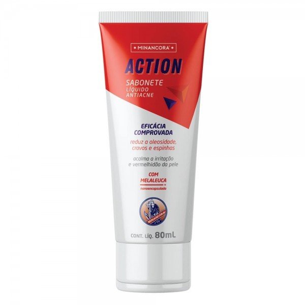 Sabonete Líquido Minancora Action Antiacne 80mL