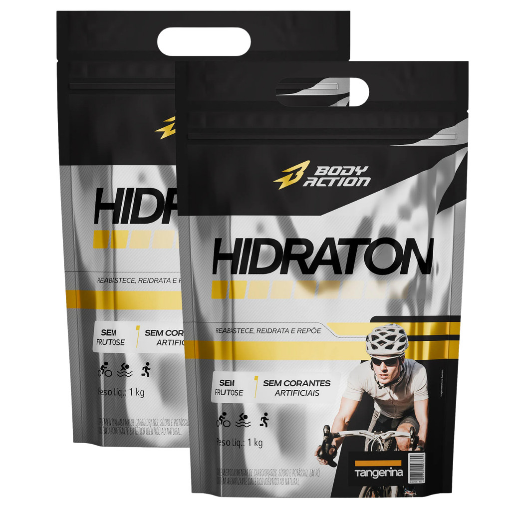 2x Repositor Eletrólitos Hidraton Body Action Tangerina 1kg