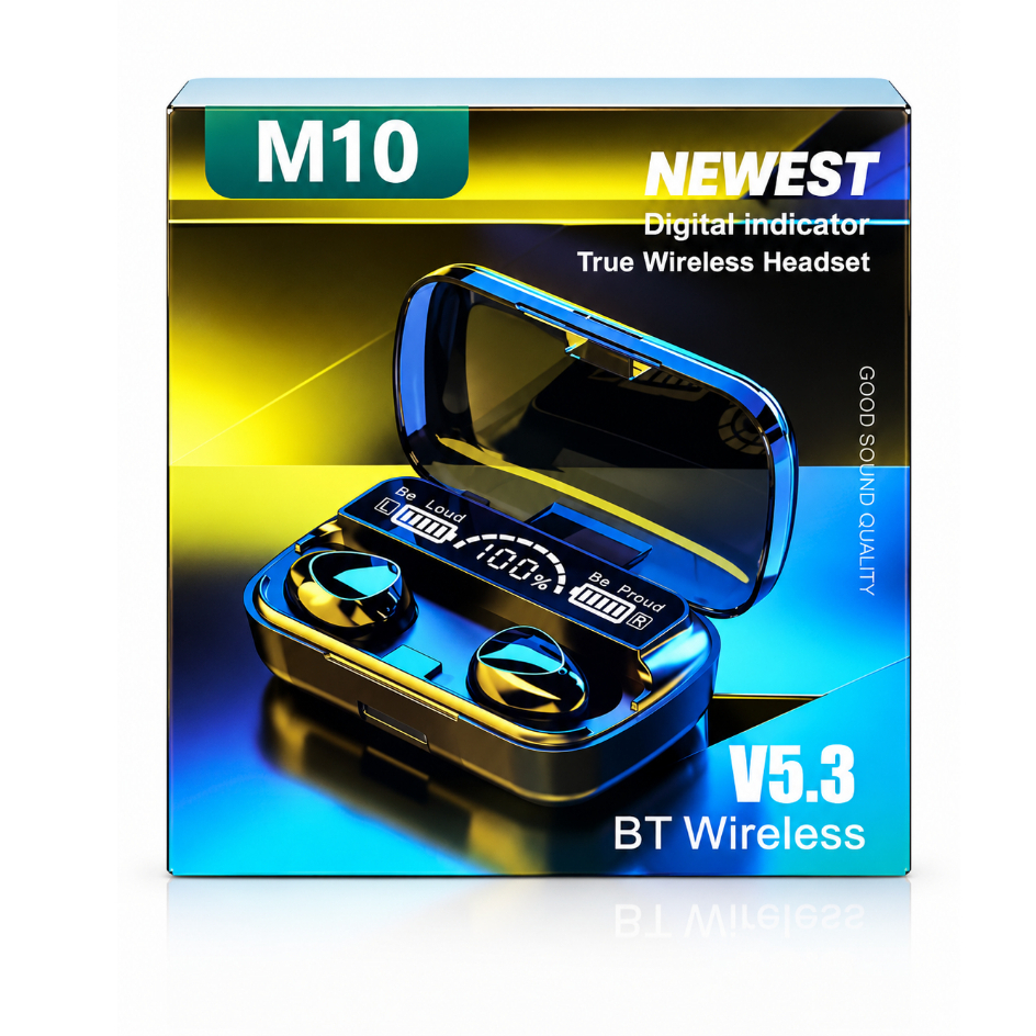 Fone de ouvido sem fio M10 TWS Newest
