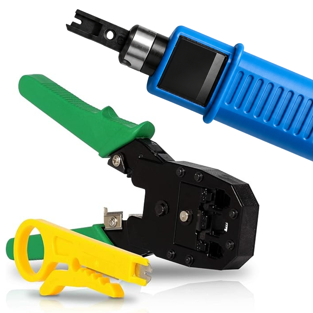 Alicate Crimpar Rj45/RJ11 C/ Punch Down e Conectores