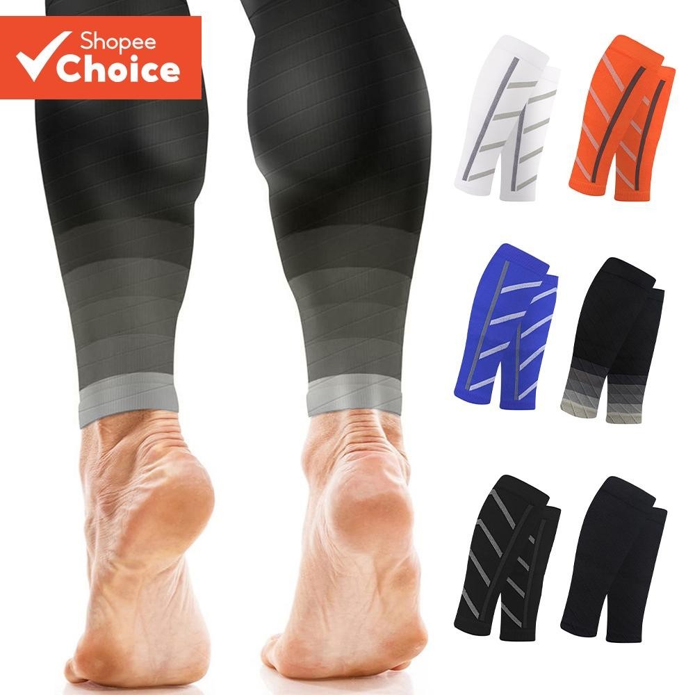 1Pair Calf Compression Sleeves Meias De Perna De Corrida Para Homens Mulheres Caminhadas , Ciclismo