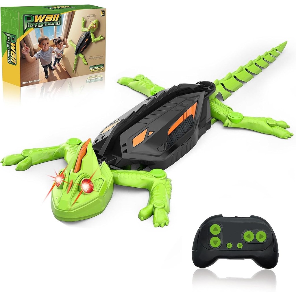 Wall Crawler Gecko RC Toy Para Idades De 8 A 13 Anos-Brinquedo Realista De Escalada De Parede De Lagarto Com Controle Re