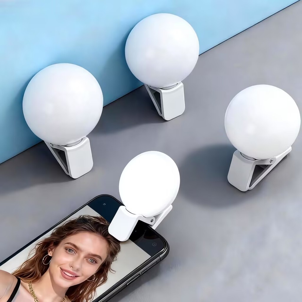 Anel Selfie Luz De Preenchimento Recarregável Bonito LED Ao Vivo Tirar Foto Flash Luzes Para Câmera Telefone