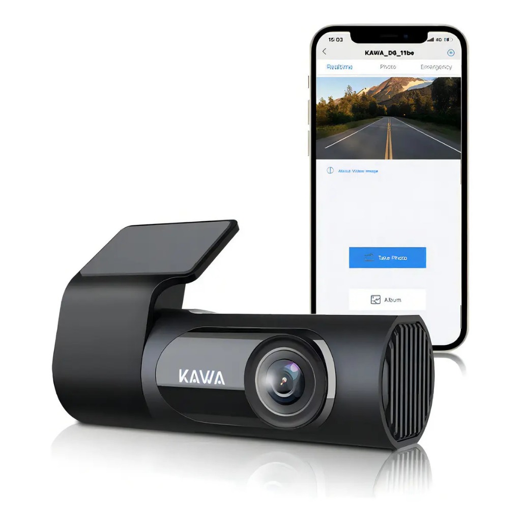 Câmera Veicular Automotiva KAWA D6 Wifi 2k 1440p Com Cartão 32gb App