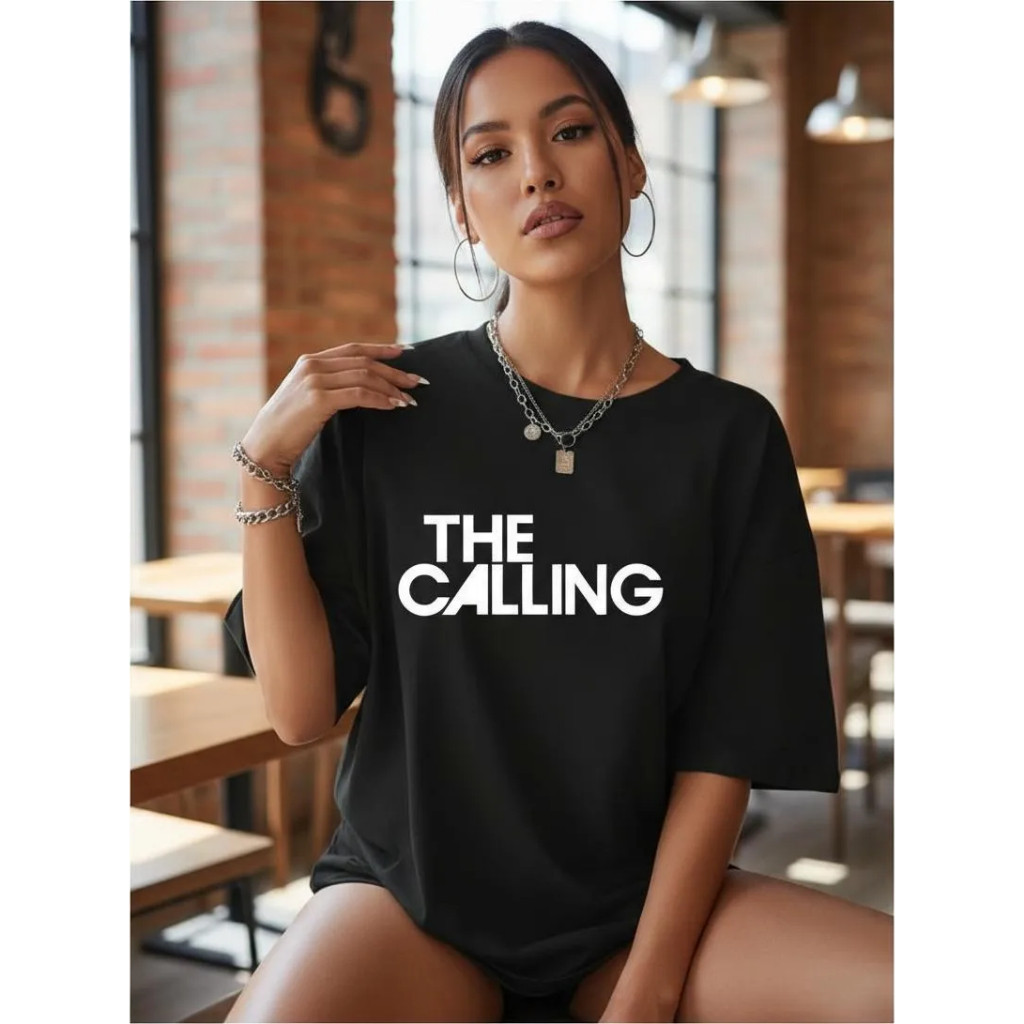 Camiseta Blusão Oversized Streetwear Banda The Calling Rock Tour Brasil 2025 Algodão