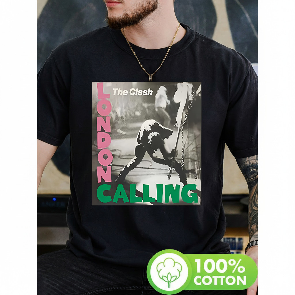 Camiseta Masculina Estampa The Clash London Calling Moderna Atemporal Estilosa