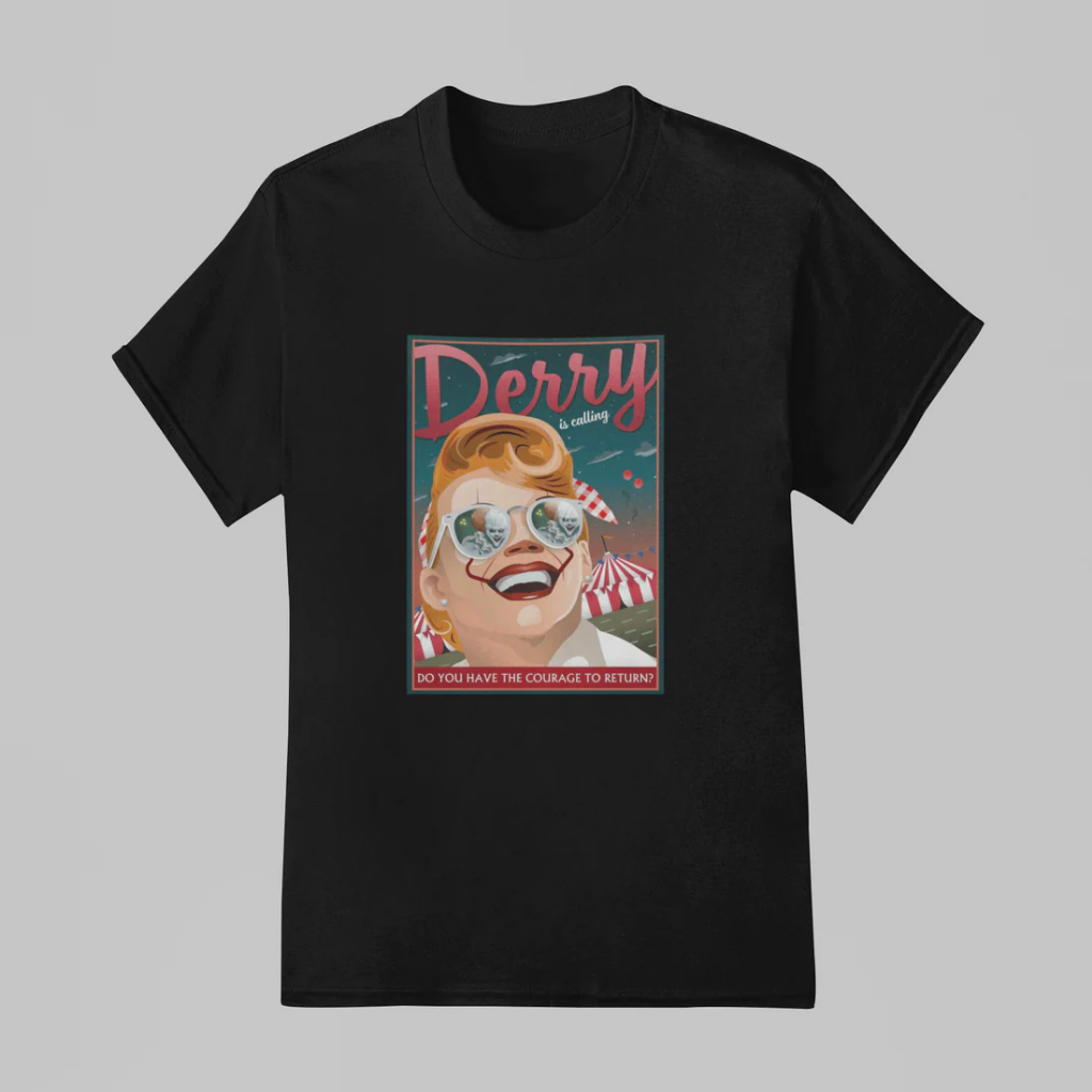 Camiseta Unissex IT: Bem Vindos A Derry - Derry Is Calling Camisa 100% Algodão