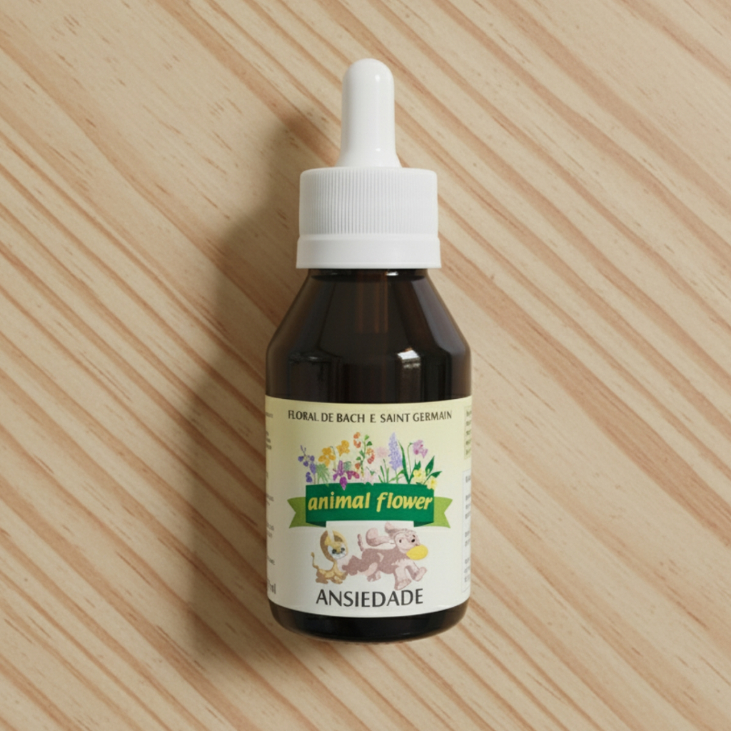 Floral Animal Flower em Gotas 100mL Auxilia no Controle da Ansiedade de Cães e Gatos