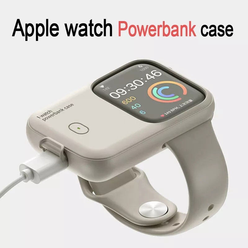 Caixa Magnética Portátil Para Banco De Potência Apple Watch | Carregador Sem Fio iWatch Ultra Série 4 5 6 7 8 9