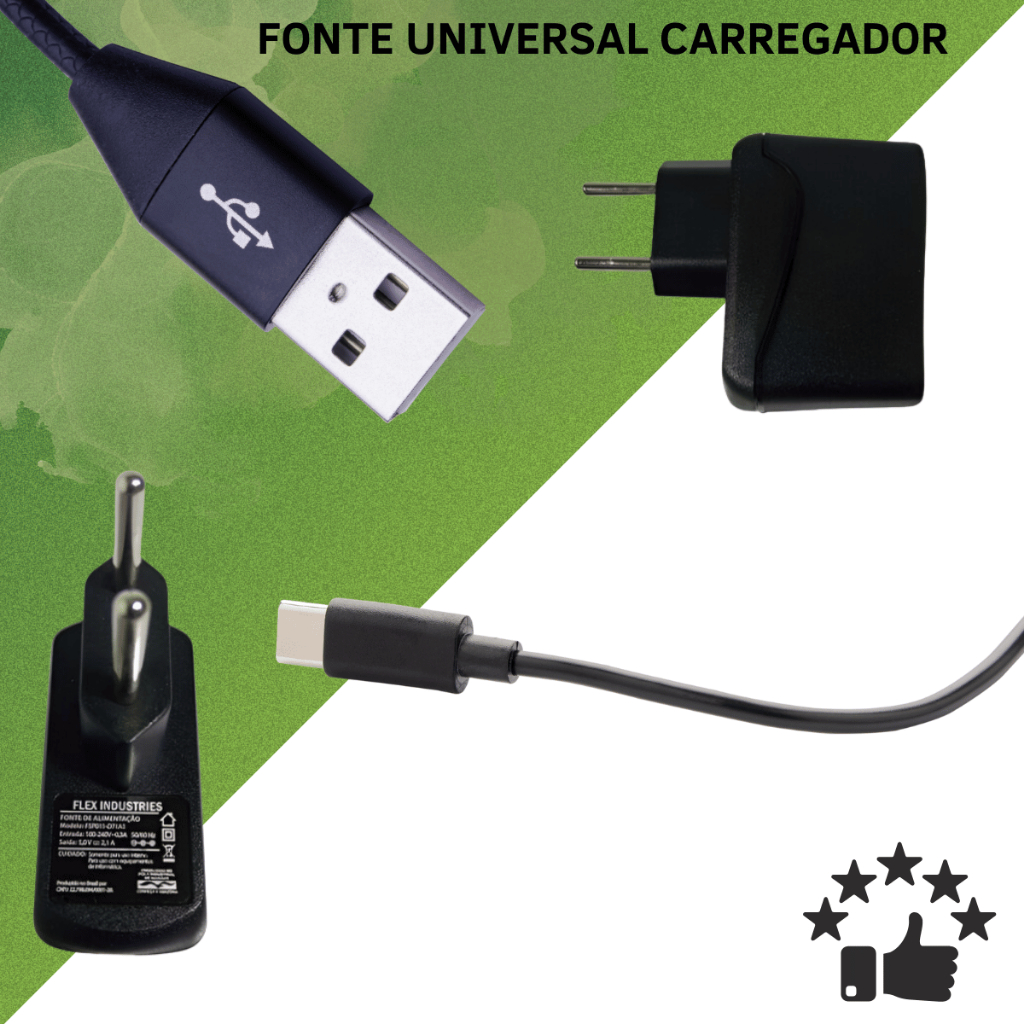 Fonte Para Celular Android Mp3/mp4 Usb 5v 2.1a