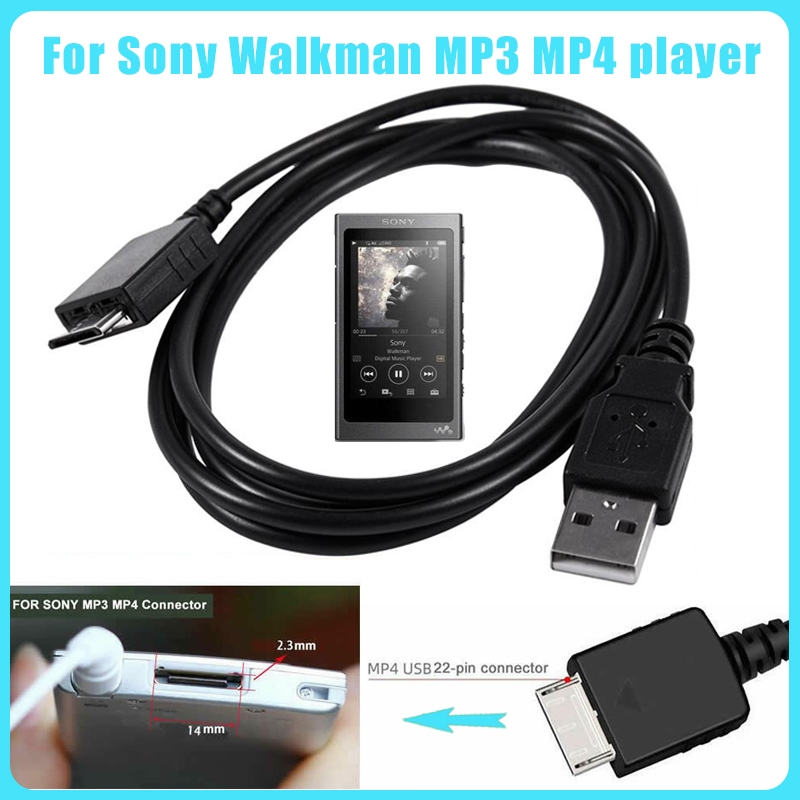 Cabo De Carregamento De Sincronização De Dados USB Para Sony Walkman MP3 MP4 Player Série NW-A55 A56 A57 A35 A45 ZX300 Z