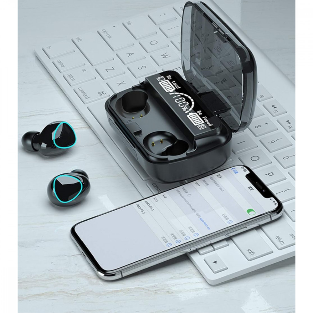 Fone de Ouvido Intra Auricular Bluetooth com Case de Carregamento LED Digital Altomex M10
