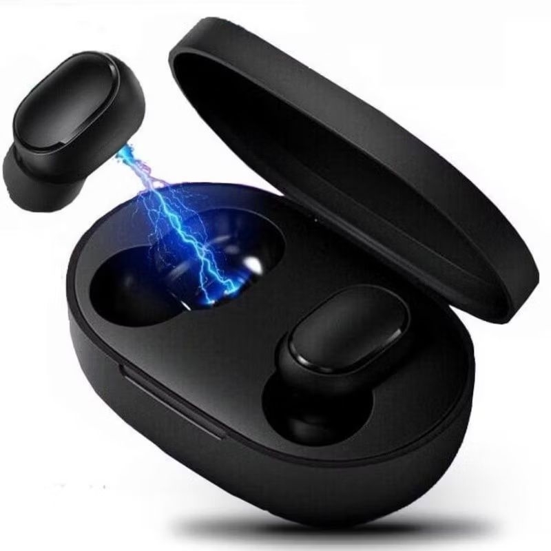 Fone de Ouvido Bluetooth Sem Fio TWS com Estojo Carregador, Microfone HD, Touch, Android e iPhone