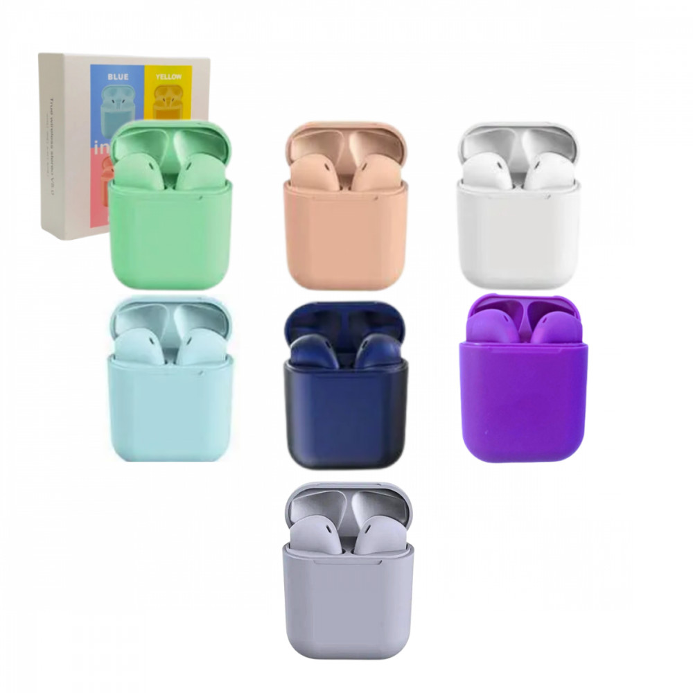 Fone de Ouvido Intra Auricular Bluetooth com Case de Carregamento Color Altomex InPods i12 COLOR