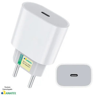 Fonte Turbo 35W USB-C De Ipad Para iPhone 6 7 8 Plus XR 11 12 13 14 15 Pro Max Carga Rápida