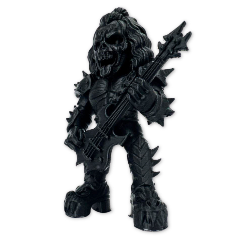 Mini Estátua Gene Simmons do Kiss Baixista | Impressão 3D | Decoração Rock