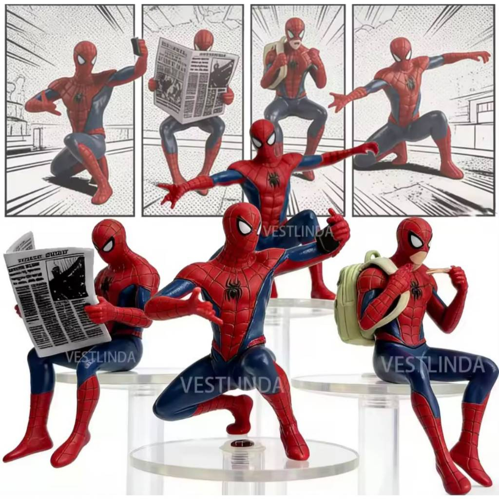 Boneco Homem Aranha Mini Action Figure Decorativa Super Herói Decoração | Envio Imediato