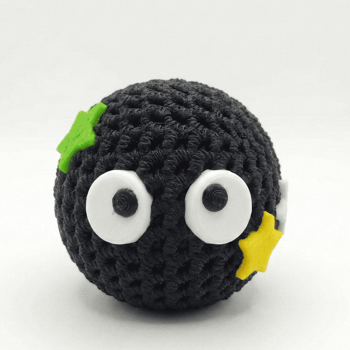 Espírito de Fuligem A viagem de Chihiro (Susuwatari) Studio Ghibli Mini Totoro Figura Colecionável 6cm