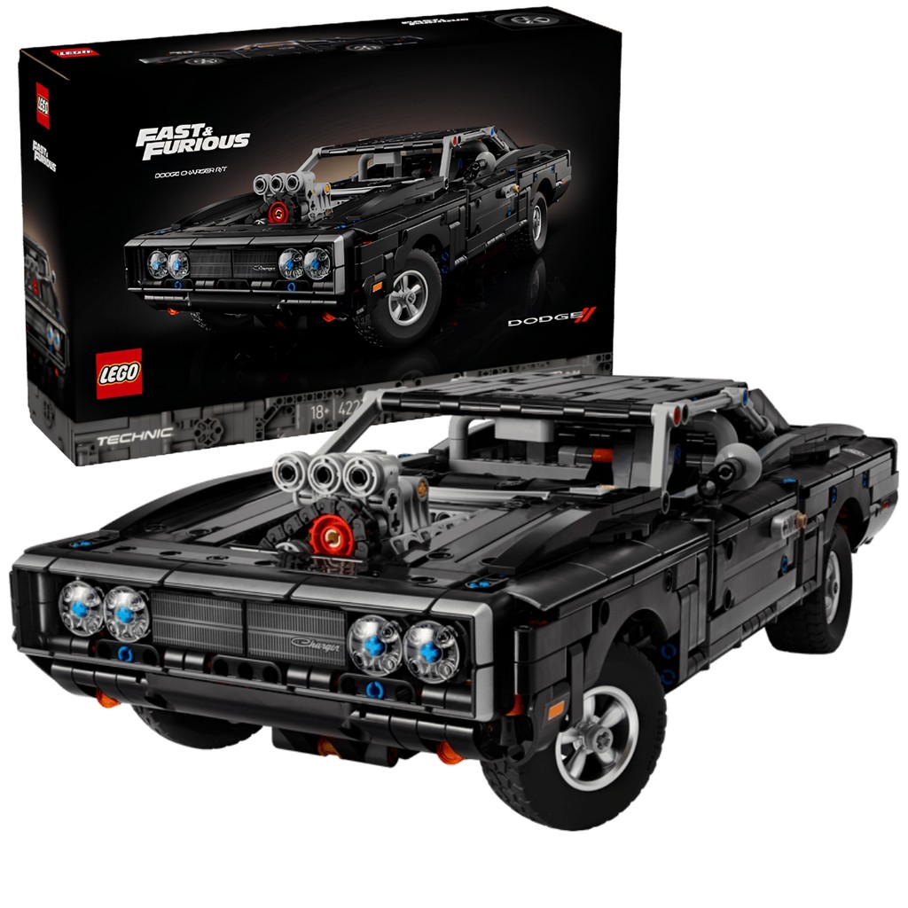 Brinquedo Lego Technic Carro Dodge Charger R/t Velozes & Furiosos 1516 Peças - Fast And Furious 42231