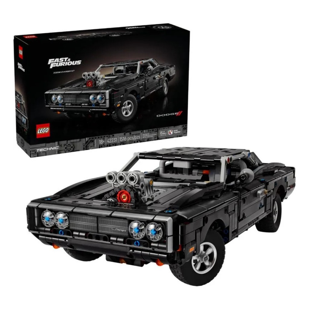 LEGO Technic Velozes e Furiosos: Dodge Charger R/T com 1516 peças - 4111142231