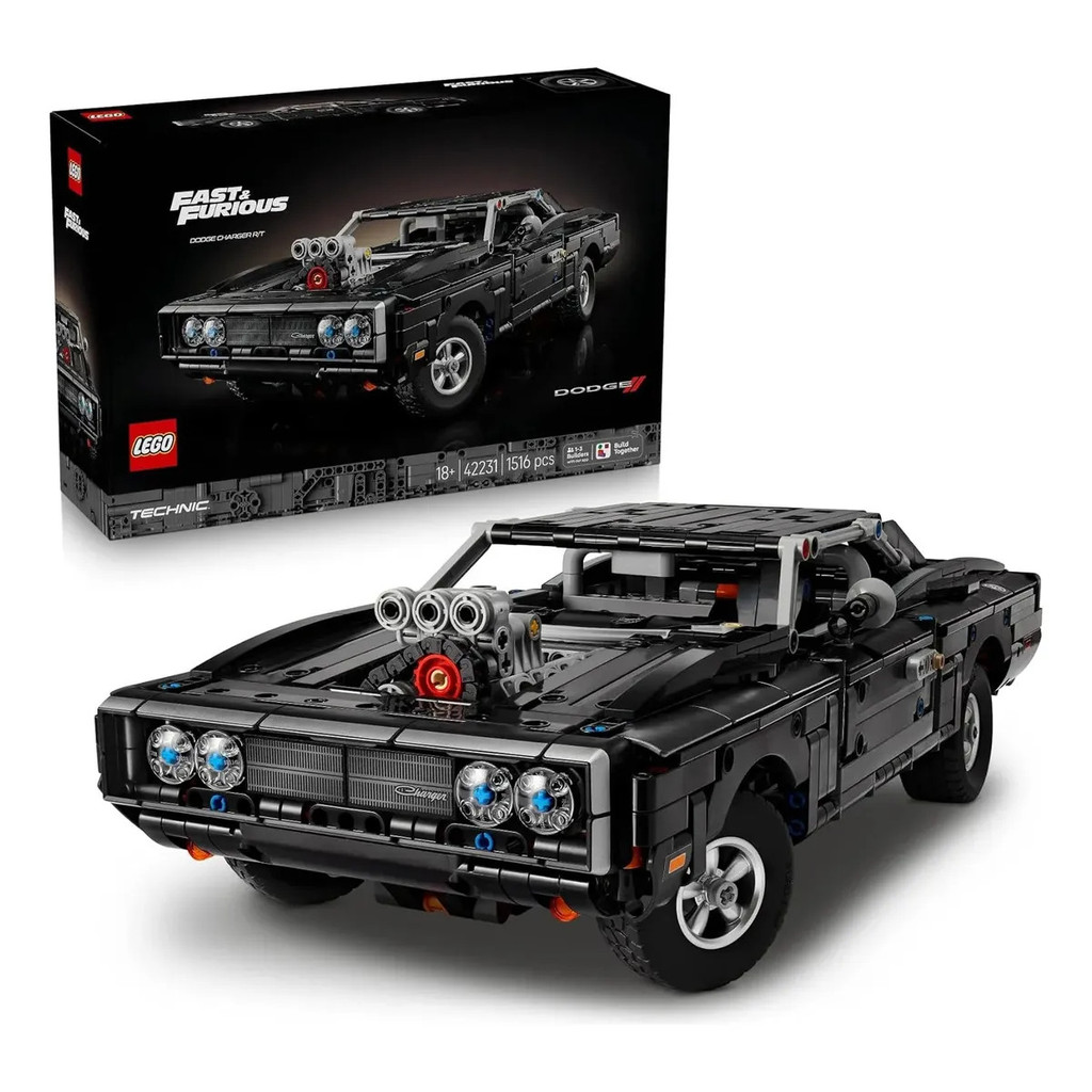 Lego Technic 42231 Fast And Furious - Dodge Charger R/T - Velozes e Furiosos 1516 peças